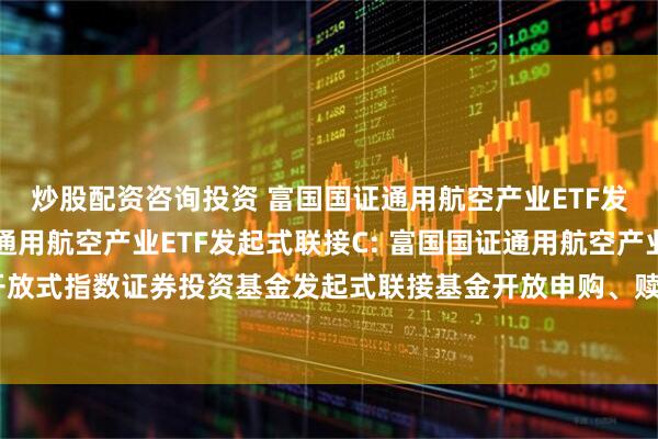 炒股配资咨询投资 富国国证通用航空产业ETF发起式联接A,富国国证通用航空产业ETF发起式联接C: 富国国证通用航空产业交易型开放式指数证券投资基金发起式联接基金开放申购、赎回、转换和定期定额投资业务的公告